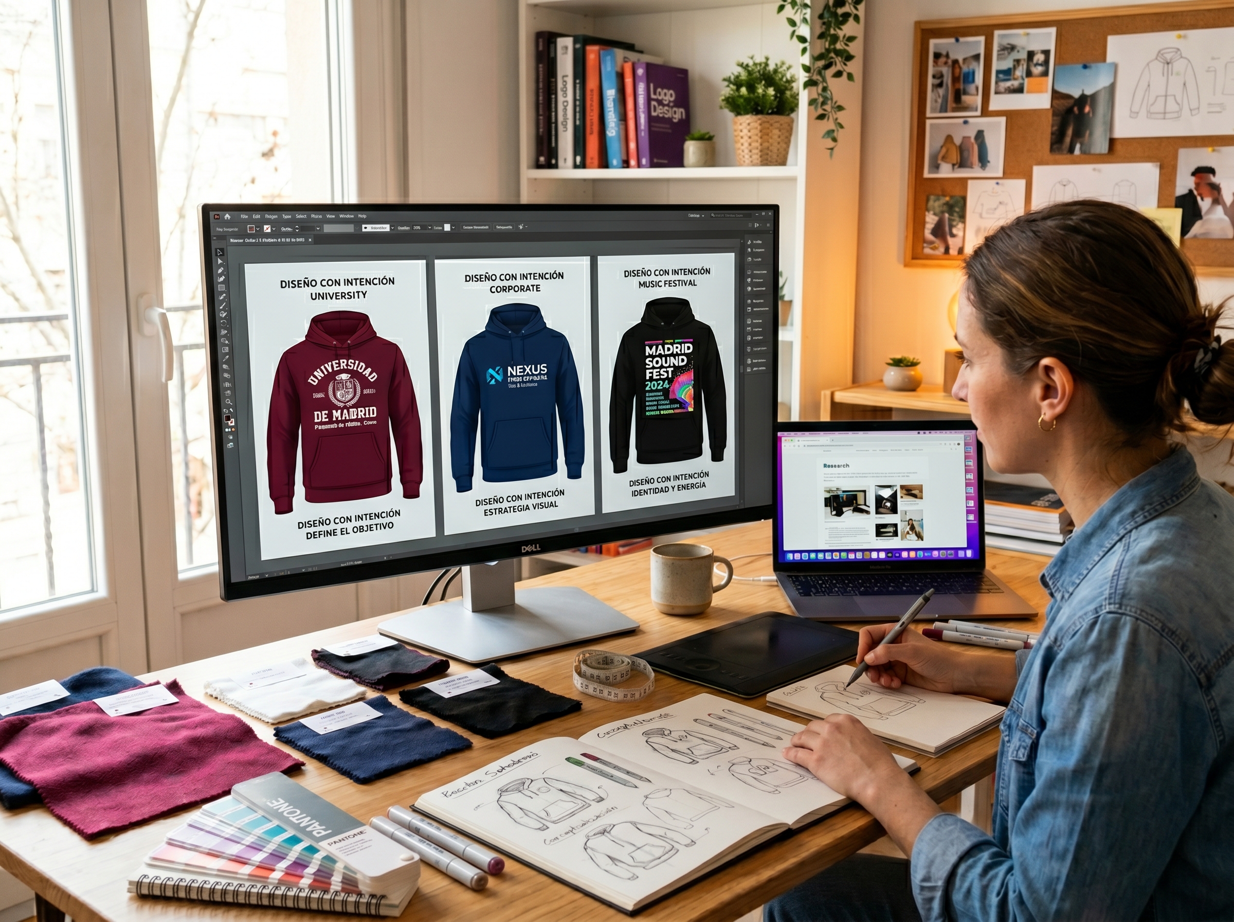 imaegen de sudadera personlaizada con numero, nombre y coordenadas